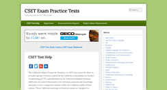 Desktop Screenshot of csetexampracticetests.com