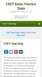 Mobile Screenshot of csetexampracticetests.com