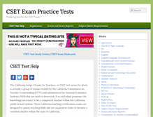 Tablet Screenshot of csetexampracticetests.com